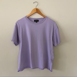 “Destroyed” Topshop tee in lavender